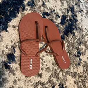 Old Navy Rust Flip Flops